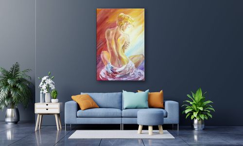 OBRAZ NA PŁÓTNIE 001 Blondynka 20x30cm na Arena.pl