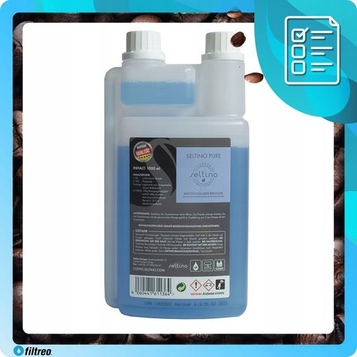 Płyn środek do czyszczenia systemu mleka seltino pure 1000ml i szczoteczka na Arena.pl