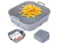 FORMA SILIKONOWA DO AIRFRYER 20x20 FOREMKA kwadratowa WKŁAD do frytkownicy