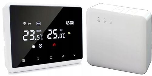 Termostat Wi-Fi BEZPRZEWODOWY Tuya ogrzewanie kotła programowalny na Arena.pl