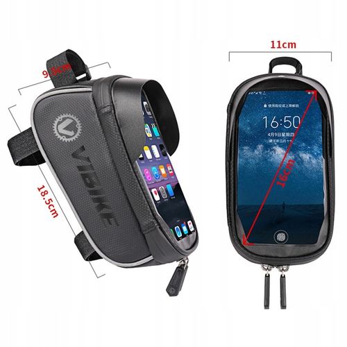 VIBIKE SAKWA TORBA SASZETKA ROWEROWA UCHWYT ETUI NA ROWER RAMĘ TELEFON 6,7" na Arena.pl