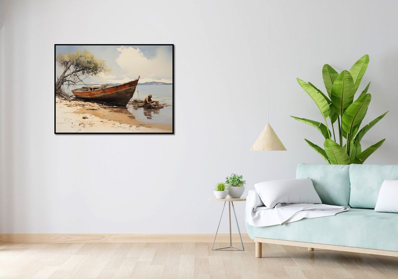 Plakat 100x75cm Spokój Przybrzeża zdjęcie 4