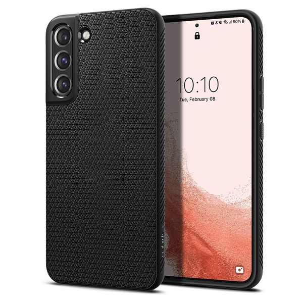 SPIGEN LIQUID AIR GALAXY S22 MATTE BLACK zdjęcie 1