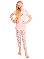 Piżama dziewczęca bawełniana serce 110-116 YOCLUB