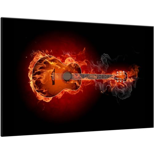 Obraz Do Salonu 120X80 Płonąca Gitara na Arena.pl