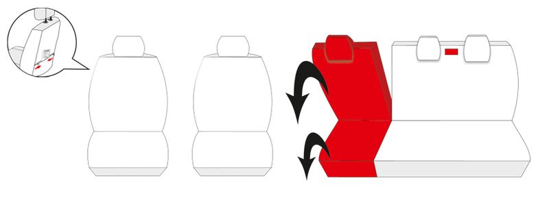 Ford Focus II 2004-2011 Pokrowce dopasowane na miarę zdjęcie 6