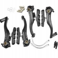 KOMPLET PRZÓD TYŁ HAMULCE ROWEROWE SZCZĘKI V-BRAKE