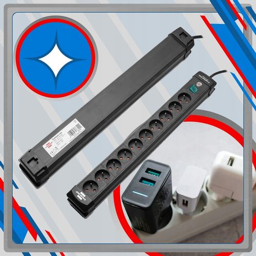 LISTWA ZASILAJĄCA PRZEDŁUŻACZ Z WYŁĄCZNIKIEM 10G 3M BRENNENSTUHL na Arena.pl