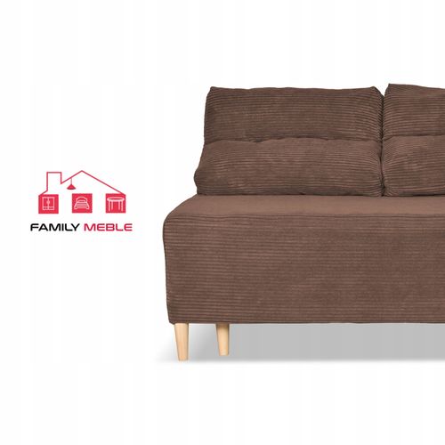 Kanapa sofa KIMO funkcja spania pojemnik Anafi brąz sztruks na Arena.pl