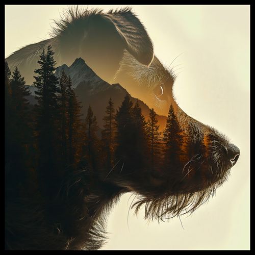 Plakat 50x50cm Psi Duch Lasu na Arena.pl