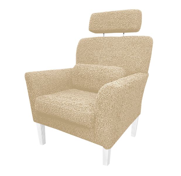 Fotel DENVER nogi białe Rolf2 zdjęcie 2