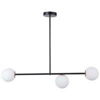 Industrialna LAMPA sufitowa GAMA 33190 Sigma metalowa OPRAWA natynkowa kule balls sticks loftowe molekuły czarne