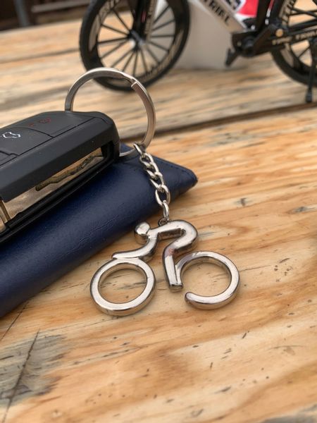 Breloczek do kluczy Rowerzysta Bicycle Rower Lance Armstrong Gadżet Maraton zdjęcie 10