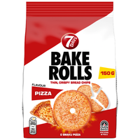 7 Days Bake Rolls Chrupki chlebowe o smaku pizzy 150 g x 2 sztuk