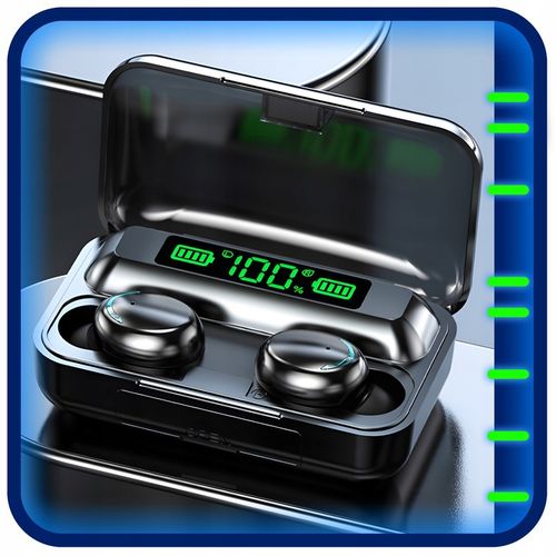 SŁUCHAWKI BEZPRZEWODOWE BLUETOOTH 5.1 F9 - PRO MODEL 2023 TWS + POWERBANK na Arena.pl