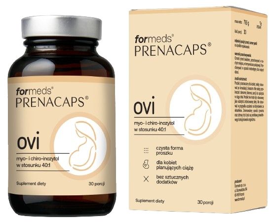 ForMeds PRENACAPS OVI Ciąża NAC Inozytol 30 porcji Wsparcie metabolizmu zdjęcie 1