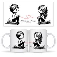 Kubek Walentynkowy - Zestaw dla Pary 330ml