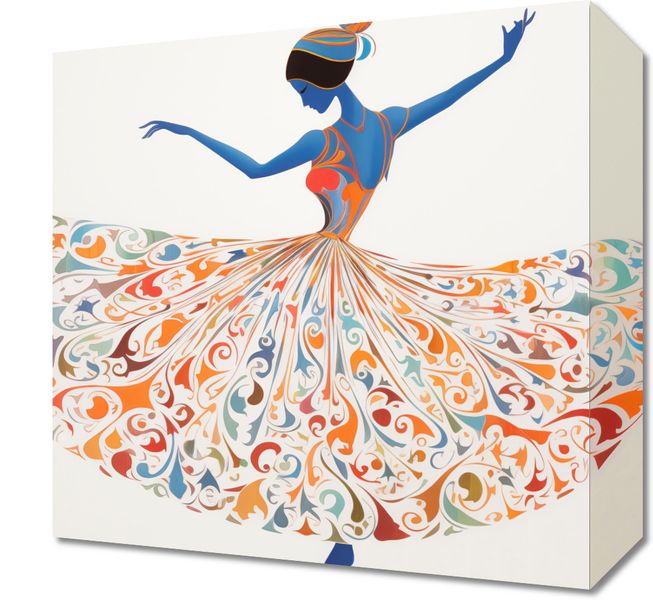 Obraz 30x30cm Wirująca Balerina zdjęcie 1