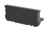 czarna zaślepka GLS1 endcap black
