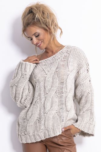 Sweter CHUNKY KNIT F776 Mocca S/M na Arena.pl