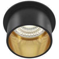 Lampa sufitowa wpustowa Reif DL050-01GB oczko złote czarne