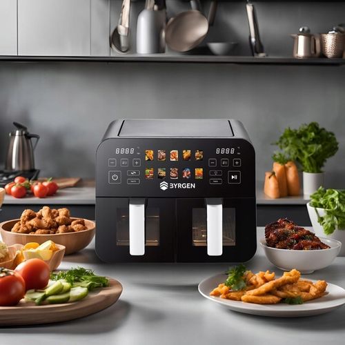 Frytkownica Beztłuszczowa Air Fryer BYRGEN 9L dwukomorowa 2400W na Arena.pl