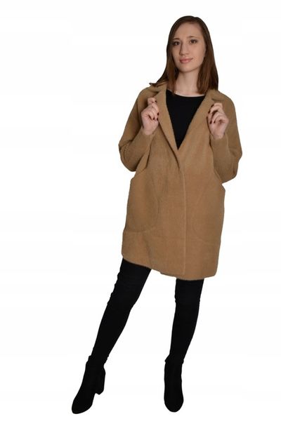 Płaszczyk ALPAKA oversize size plus DUŻY ROZMIAR zdjęcie 5