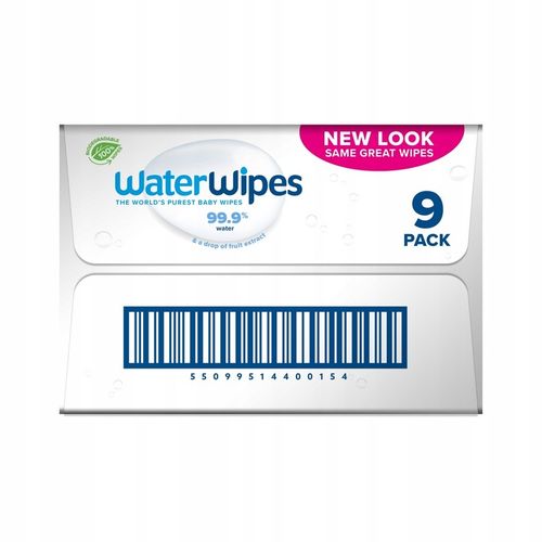 Chusteczki nawilżane 99,9% wody WaterWipes BIO 9x60 dla dzieci i niemowląt na Arena.pl