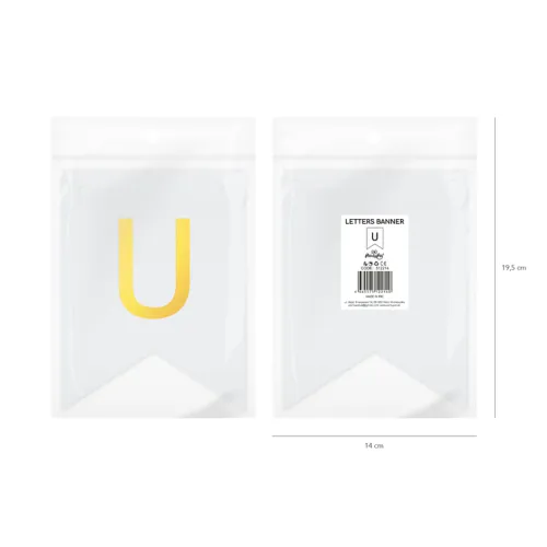 Baner DIY 16 cm - literka U na Arena.pl
