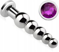 DUŻY KULKOWY KOREK ANALNY STALOWY SEX ANAL PLUG