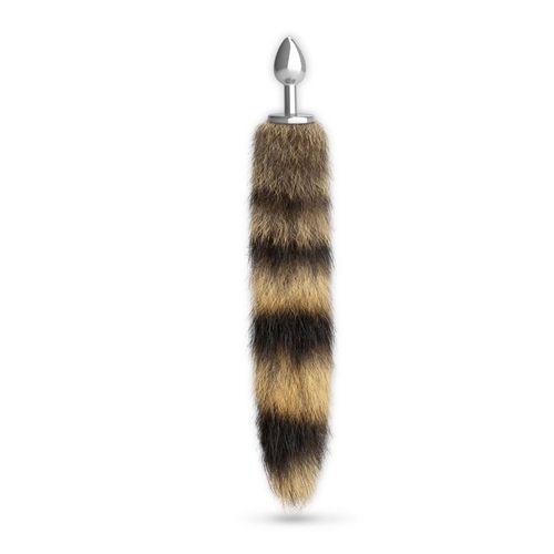Foxy Silver Metal Anal Plug With Tail Crushious na Arena.pl