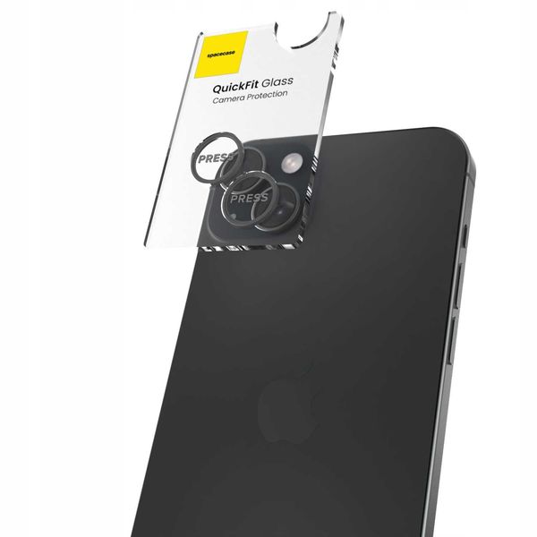 Spacecase Quickfit Camera Iphone 15/15 Plus Black zdjęcie 4