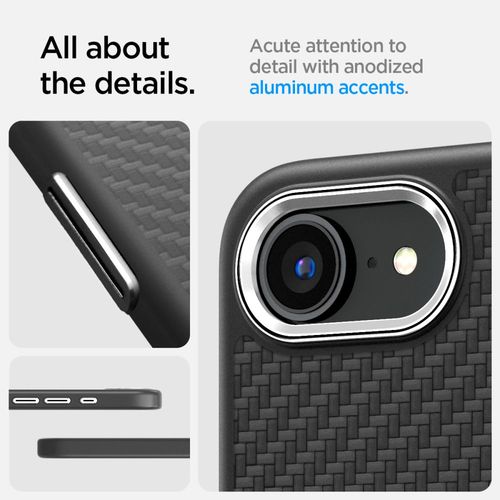spigen enzo aramid mag magsafe iphone 16e matte black na Arena.pl