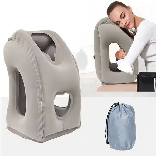 PODUSZKA PODRÓŻNA POMPOWANA DO SAMOLOTU POCIĄGU AUTA DUŻA WYGODNA DMUCHANA na Arena.pl