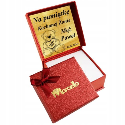 Złoty Łańcuszek 585 Naszyjnik Wisiorek Serce Grawer UPOMINEK GRATIS na Arena.pl