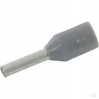 Końcówka Przewodu Tulejkowa,Izolowana Szara 0.75mm