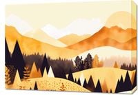 Obraz 70x50cm Złoty Zachód w Rozkwicie