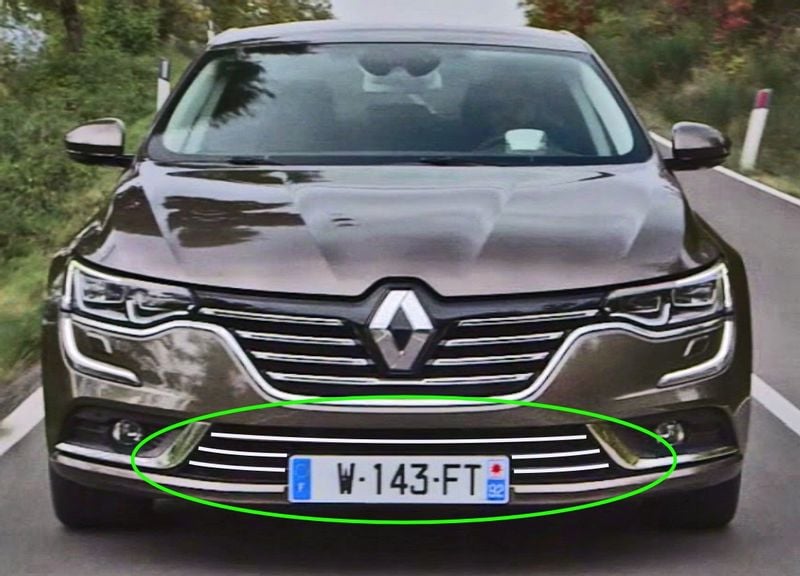 Renault TALISMAN Listwy Zderzak CHROM GRILL Tuning zdjęcie 1