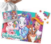 PUZZLE - Enchan.timals WZORY Z BAJEK I GIER PREZENT NA ŚWIĘTA 70el WORECZEK