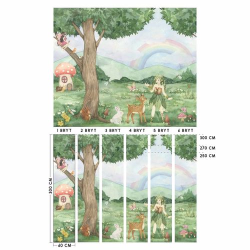 Tapeta Bajkowa Kraina W54 250 cm Płótno na Arena.pl