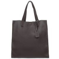 VERA PELLE torebka skórzana shopper z długimi rączkami V526 c.brązowa