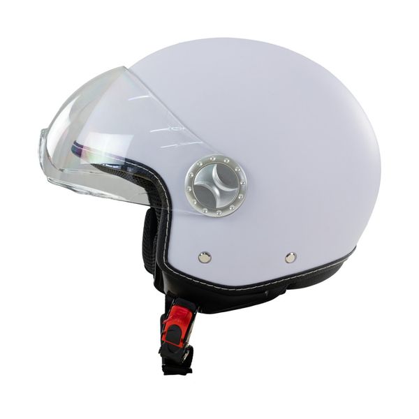 Kask na skuter motocyklowy otwarty BB 592 L biały mat zdjęcie 6