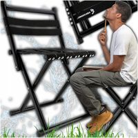 KRZESŁO TURYSTYCZNE KEMPINGOWE SKŁADANE Z OPARCIEM