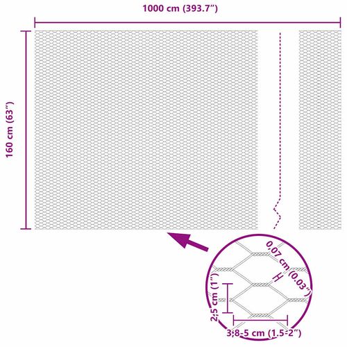 Ogrodzenie z słupkami Zielony 1.6 x 10 m Stal na Arena.pl