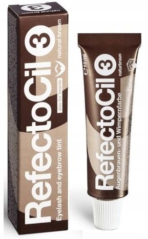 RefectoCil Henna Żelowa 3 Naturalny Brąz + Naczynko Kieliszek Do Henny zdjęcie 3