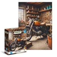 puzzle mediuml transport.motocykl w garażu  300651