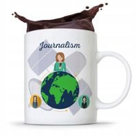 Kubek Dziennikarza Reportera Journalism Prezent Z Nadrukiem Ze Zdjęciem