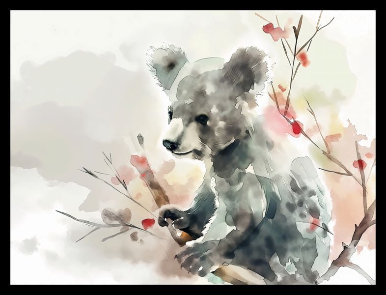 Plakat 40x30cm Akwarelowa Koala zdjęcie 2