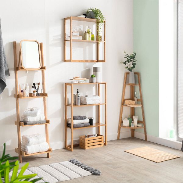 Lustro stojące 39 cm bambusowe zdjęcie 2