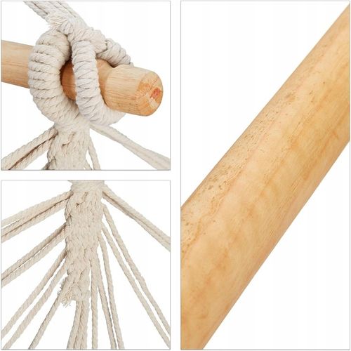 HAMAK FOTEL WISZĄCY OGRODOWY BRAZYLIJSKI BUJANY HUŚTAWKA KOKON BRĄZOWY na Arena.pl